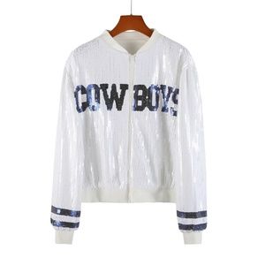 Dallas Cowboys Sequin Sparkly Jacket